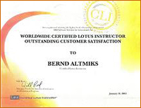 Worldwide Certified Lotus Instructor